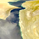  k w poussiere iran golfe oman satellite persan tempete espace science astronomie