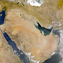  k w satellite poussiere tempete soufflement iran irak persan golfe septembre 2000 saoudien arabie espace science astronomie